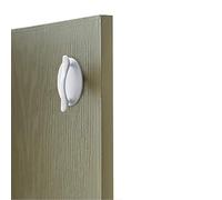 WBTAJZHY Cupboard Handles,Wardrobe Handles,Drawer Handles,Drawer Handles Punch-Free Strong Paste PVC is Strong and Not Easy to Break Pull Door Handles(Bianco,2pcs)