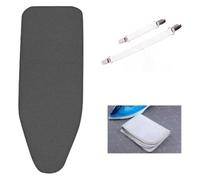 WBTAJZHY Ironing Board Cover Extra Heavy Iron Board Covers, Washable Iron Board Replacement Cover, Heat Insulation Iron Cover(Black,36x13inch)