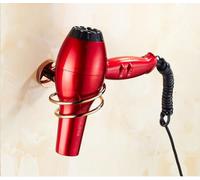 WBTAJZHY Rose Gold Solid Brass Coat Hook Towel Ring Bathroom Hooks Holder All-in-One Package Hotel Style(Hair Dryer Holder)