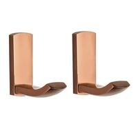 WBTAJZHY Rose Gold Solid Brass Coat Hook Towel Ring Bathroom Hooks Holder All-in-One Package Hotel Style(Coat Rail - 2 Hooks)