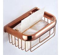 WBTAJZHY Rose Gold Solid Brass Coat Hook Towel Ring Bathroom Hooks Holder Hotel Style All-in-One Package(Shower Basket)