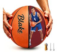 WBW Custom Basketball with Photo - Customized Name Basketball for Indoor & Outdoor Play Basketball Gift for Son, Daughter, Boy or Girl, Player or Coach (Customized basketball)