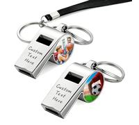 WBW Custom Coach Whistle, Personalized Engraved Photo Text