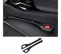 WBWBB 2 PCS Car Seat Gap Filler for Toyota Hilux 2011-2016, Crevice Between Seat Console Stopper Crevice Vehicle Mounted Gap Leak Proof Organiser,A-black