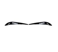 WBWBB 2 Pcs Durable Headlight Eyebrows for BMW X3 F25 X4 F26 2014-2017, ABS Plastic Eyelid Covers Headlight Trim Weatherproof Exterior Stickers,Black