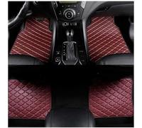 WBWBB 4 PCS Non-Slip Leather Car Floor Mats for Suzuki Grand Vitara 4-door 2005-2015 - All Weather Waterproof Protection for Front Rear Rows Secure Grip,Red