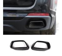 WBWBB Car Exhaust Pipe Cover for BMW X5 F15 2014-2018, Exhaust Tailpipe Trim Frame Cover Exhaust Muffler Pipe Tip Modling Cover Stainless Steel