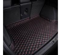 WBWBB Car Trunk Mat for Range Rover Sport 2014-2017, Leather Boot Liner Waterproof Rear Trunk Cargo Tray Liners Protector Pad Carpets Cover Anti-Slip,C/Black-red