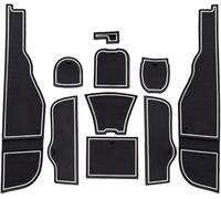 WBWBB Rubber Mats Non-Slip Mats for Mercedes Benz GLA 2014-2019, Door Groove Pad Anti-Slip Custom Liners Center Console Liner Mats Interior Accessories,B-White Line