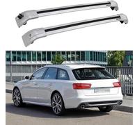 WBWJYAI (1 pair) -Aluminum Roof Rack Cross Bar for Audi A6 Avant Estate C6 2005 2006 2007 2008 2009 2010 Roof Rack Cross Bars,O