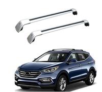 WBWJYAI Aluminium,2pcs Roof Rack Cross Bars for Hyundai Santa Fe 2013-2018 Cross Bars Railing Carrier-Car Roof Rack for Cargo Luggage Kayak Bicycles Canoe,A
