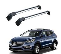 WBWJYAI Aluminium,2pcs Roof Rack Cross Bars for Hyundai Santa Fe 2013-2018 Cross Bars Railing Carrier-Car Roof Rack for Cargo Luggage Kayak Bicycles Canoe,C