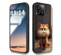 WBWONE Case for Google Pixel 10 Pro Case, Anti-Scratch Cute Cat Pattern Cover, Silicone Shockproof TPU Frame Bumper Phone Shell - Orange Cat