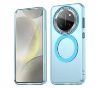 WBWONE Case for Huawei Honor Magic 7 Lite / Magic7 Lite Cover, [MagSafe Compatible] Bumper/Ultra Slim TPU Anti-Fingerprint Shockproof Matte Design - Blue