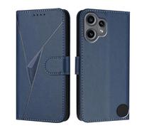WBWONE Case for Nothing CMF Phone 2 Pro - Premium Leather Cover, Magnetic Closure Wallet Shell, Built-in Stand and Wallet Function - Blue