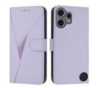 WBWONE Case for Nothing CMF Phone 2 Pro - Premium Leather Cover, Magnetic Closure Wallet Shell, Built-in Stand and Wallet Function - Light Purple
