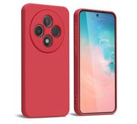 WBWONE Case for OPPO Reno 12F 5G / OPPO Reno 12FS 5G, Slim Non-Slip Flexible Soft TPU Protective Shock Absorption Cover Soft Lining Phone Shell Bumper - Red