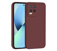 WBWONE Case for Realme 8 Pro | Realme 8 4G, Slim Flexible Soft TPU Camera all-Inclusive Protective Cover Phone Shell Bumper - Wine Red