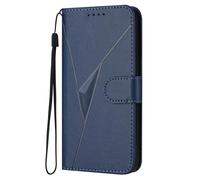 WBWONE Case for Realme GT 6 / Realme GT 6T - Premium Leather Cover, Magnetic Closure Wallet Shell, Built-in Stand and Wallet Function - Blue