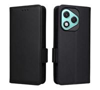 WBWONE Leather Folio Case for Huawei Honor 400 Lite 5G Cover, Magnetic Leather Wallet Phone Case with Card Holder | Flip Folio Case/Cover with Stand - Black