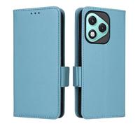 WBWONE Leather Folio Case for Huawei Honor 400 Lite 5G Cover, Magnetic Leather Wallet Phone Case with Card Holder | Flip Folio Case/Cover with Stand - Light Blue