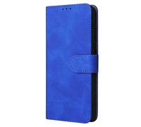 WBWONE Leather Folio Case for ZTE Blade A76 5G, Premium PU Leather Wallet Phone Case with [Card Holder][TPU Inner Shell] Shockproof Flip Cover, Blue