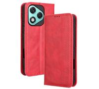 WBWONE Leather Folio Cover for Huawei Honor 400 Lite 5G Case, Magnetic Closure Full Protection Shell Book Design Wallet Flip with [Card Slots]& [Kickstand]. Red