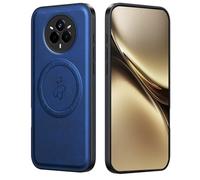WBWONE Premium Leather Case for OPPO Realme 14 Pro 5G - Leather Magnetic Cover Compatible with MagSafe, Slim Shockproof Shell - Blue