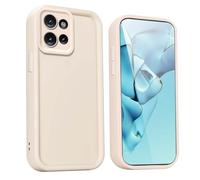 WBWONE Protective Case for Motorola Edge 70 Fusion - Premium Silicone Shockproof Cover with Elegant Design and Anti-Slip Grip - White