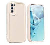 WBWONE Protective Case for Oppo Find X3 Neo - Premium Silicone Shockproof Cover with Elegant Design and Anti-Slip Grip - White