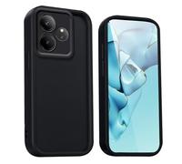 WBWONE Protective Case for Realme GT 6 / Realme GT 6T - Premium Silicone Shockproof Cover with Elegant Design and Anti-Slip Grip - Black