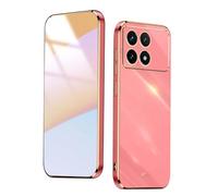 WBWONE Soft TPU Cover for Huawei Honor Magic 8 Lite / Magic8 Lite Case, Slim Non-Slip Flexible Protective Shock Absorption Golden Border Plating Phone Shell Bumper - Red