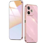 WBWONE Soft TPU Cover for OPPO A5 Pro 5G Case, Slim Non-Slip Flexible Protective Shock Absorption Golden Border Plating Phone Shell Bumper - Purple