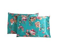 WBYCOTBED Microfiber Satin Pillowcase Queen Size, Set of 2 Hotel Quality Pillow Cover No Shrinkage Pillow Protectors