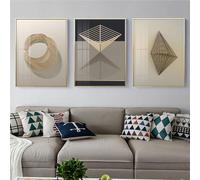 WBYZAC 3 Pieces-Abstract Architecture Structure Canvas Painting Posters and Prints Modern Wall Pictures for Living Room Bedroom Office Aisle Home Decor-30 * 50cm (No Frame)