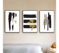 WBYZAC Canvas Paint,Nordic Canvas Painting On The Wall Art Canvas Prints Wall Art Abstract Concise Brush Work Canvas Pictures for Living Office Room Decoration-30 * 50cm*3Pcs (Unframed Print)
