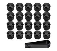 WBZHUSS 20 pieces Car Wheel Nut Caps, for Renault Captur -I /2014 2015 2016 2017 2018 Car Wheel Auto Hub Screw Protection Anti-theft Bolt Cover Cap Exterior Protection,17MM-A