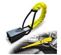 WBZHUSS Car Steering Wheel Locks, for Peugeot 208 GT 2013-2025 High Visibility Car Lock Anti-Theft Device Steering Wheel to Seat Belt Lock