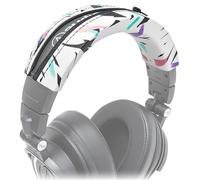 WC BandZ ATH - Headband Cover for Audio Technica ATH M50X & M50XBT | Made by Wicked Cushions | Also fits M50, M40X, M40, M40FS, M30X, M30, M20X & MSR7 | 90's White