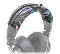 WC BandZ ATH - Headband Cover for Audio Technica ATH M50X & M50XBT | Made by Wicked Cushions | Also fits M50, M40X, M40, M40FS, M30X, M30, M20X & MSR7 | 90's Black