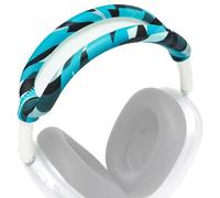 WC BandZ Max - Silicone Headband Cover Compatible with AirPods Max 1 & 2 by Wicked Cushions | Enhanced Comfort and Protection | Available in Wicked Designs | Cyan Prism