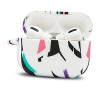 WC CaseZ Compatible With Apple AirPods Pro 1 & 2 - Soft Silicone Protective Case with Keychain for by Wicked Cushions | Shockproof, Dust-Resistant, & Wicked Designs | 90's White