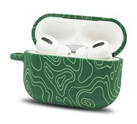 WC CaseZ Compatible With Apple AirPods Pro 1 & 2 - Soft Silicone Protective Case with Keychain for by Wicked Cushions | Shockproof, Dust-Resistant, & Wicked Designs | Emerald Tide
