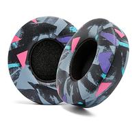 WC Extra Thick Replacement Earpads for Beats Solo 2 & 3 by Wicked Cushions - Ear Pads for Beats Solo 2 & 3 Wireless ON-Ear Headphones - Soft Leather, Luxury Memory Foam, Strong Adhesive | 90s Black