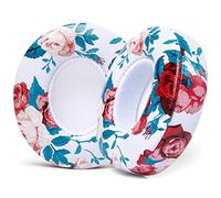 WC Extra Thick Replacement Earpads for Beats Solo 2 & 3 by Wicked Cushions - Ear Pads for Beats Solo 2 & 3 Wireless ON-Ear Headphones - Soft Leather, Luxury Memory Foam, Strong Adhesive | Floral White