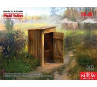 Wc (Field Toilet) Diorama Accessory 1:35 Plastic Model Kit Icm