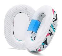 WC FreeZe Inzone - Cooling Gel Replacement Earpads for Sony Inzone H9 & H7 Headphones by Wicked Cushions - Boost Comfort, Durability, Thickness & Sound Isolation for Epic Gaming | 90's White