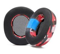 WC Freeze Nova Pro Wireless - Cooling Gel Earpads for Arctis Nova Pro Wireless & Nova Elite (Doesn’t Fit Other Models), by Wicked Cushions, Extra Thick & Comfortable | Red Prism