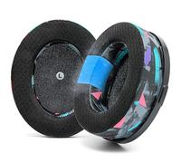 WC FreeZe Penrose - Hybrid Fabric Cooling Gel Replacement Earpads For Audeze Penrose & Mobius, Made by Wicked Cushions, Improved Durability, Thickness and Sound Isolation | 90's Black
