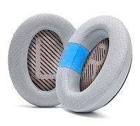 WC FreeZe QC35 - Cooling Gel Ear Pads for Bose QC35 & QC35ii (QuietComfort 35) Headphones & More | Breathable Sports Fabric, Cooling Gel, Extra Thick & Cooler for Longer | Silver